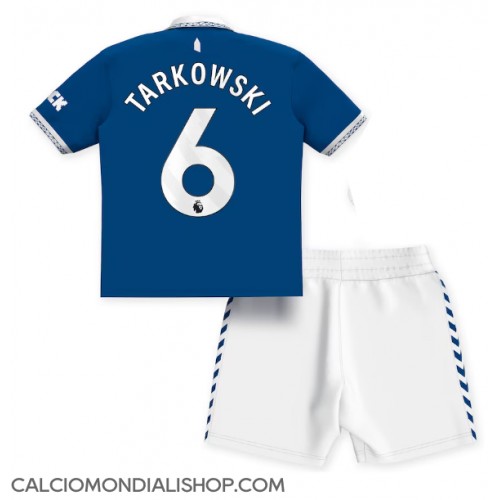 Maglie da calcio Everton James Tarkowski #6 Prima Maglia Bambino 2023-24 Manica Corta (+ Pantaloni corti)